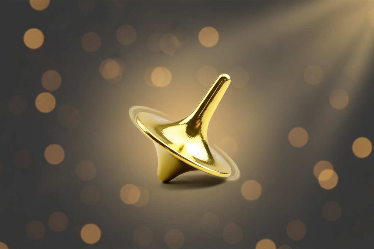 Hero Banner - Gold Spinning Top